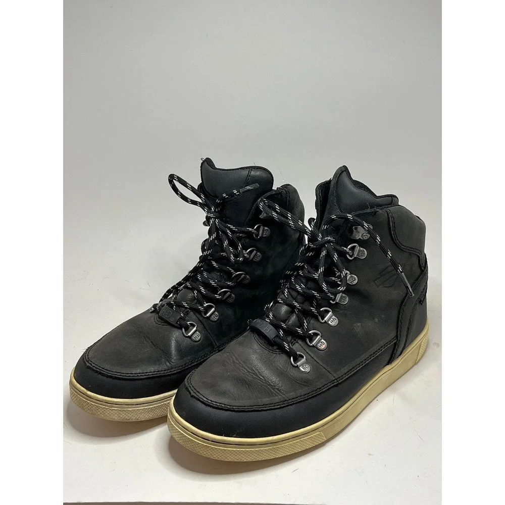 Harley-Davidson Men's Boots 9.5 Black Waterproof Leather High Top Sneaker Boots
